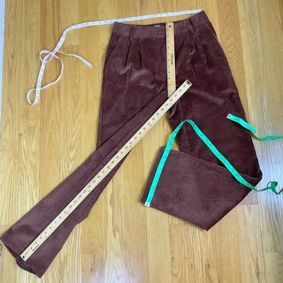 Sunday Best Pants Corduroy Trouser Straight Leg Brown Cognac Harvey Aritzia (6) - Picture 7 of 8